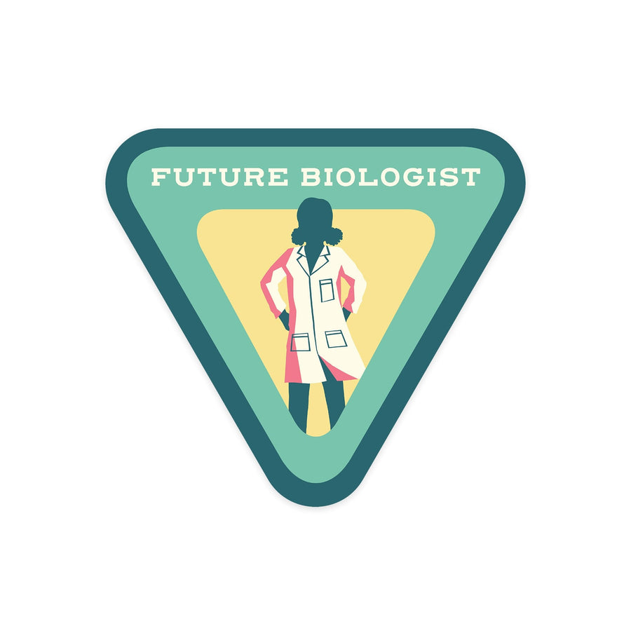 Young Conservationist Collection, Future Biologist (Simplified), Contour, Lantern Press Artwork, Vinyl Sticker Sticker Lantern Press 