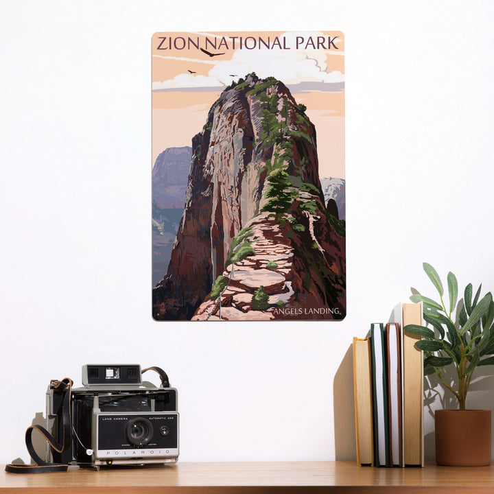 Zion National Park, Utah, Angels Landing and Condors, Metal Signs Metal Lantern Press 