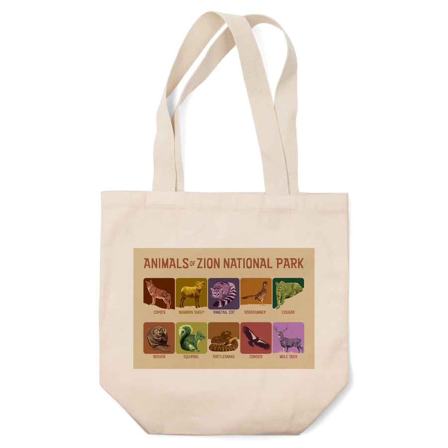 Zion National Park, Utah, Animals of Zion, Tote Bag Totes Lantern Press 
