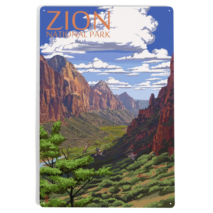Zion National Park, Utah, Metal Signs Metal Lantern Press 