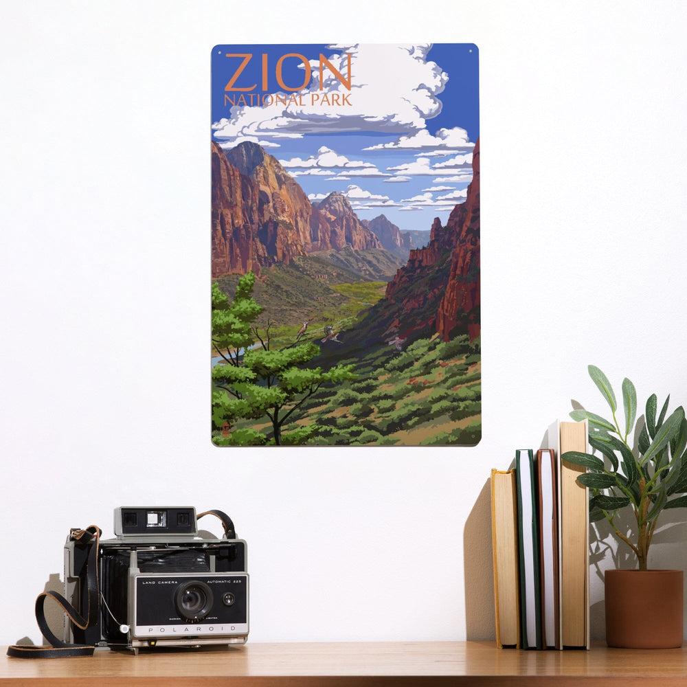 Zion National Park, Utah, Metal Signs Metal Lantern Press 