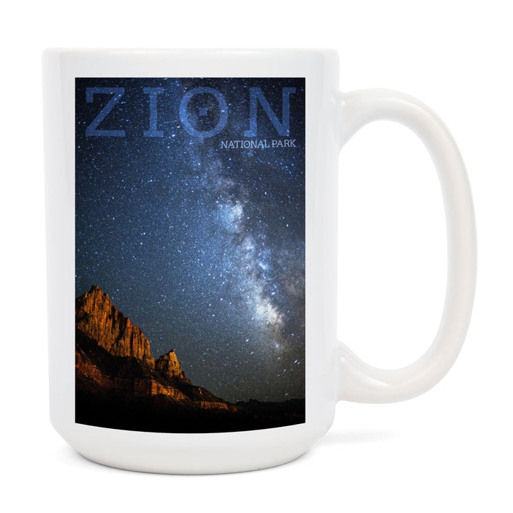 Zion National Park, Utah, Milkyway, Ceramic Mug Mugs Lantern Press 