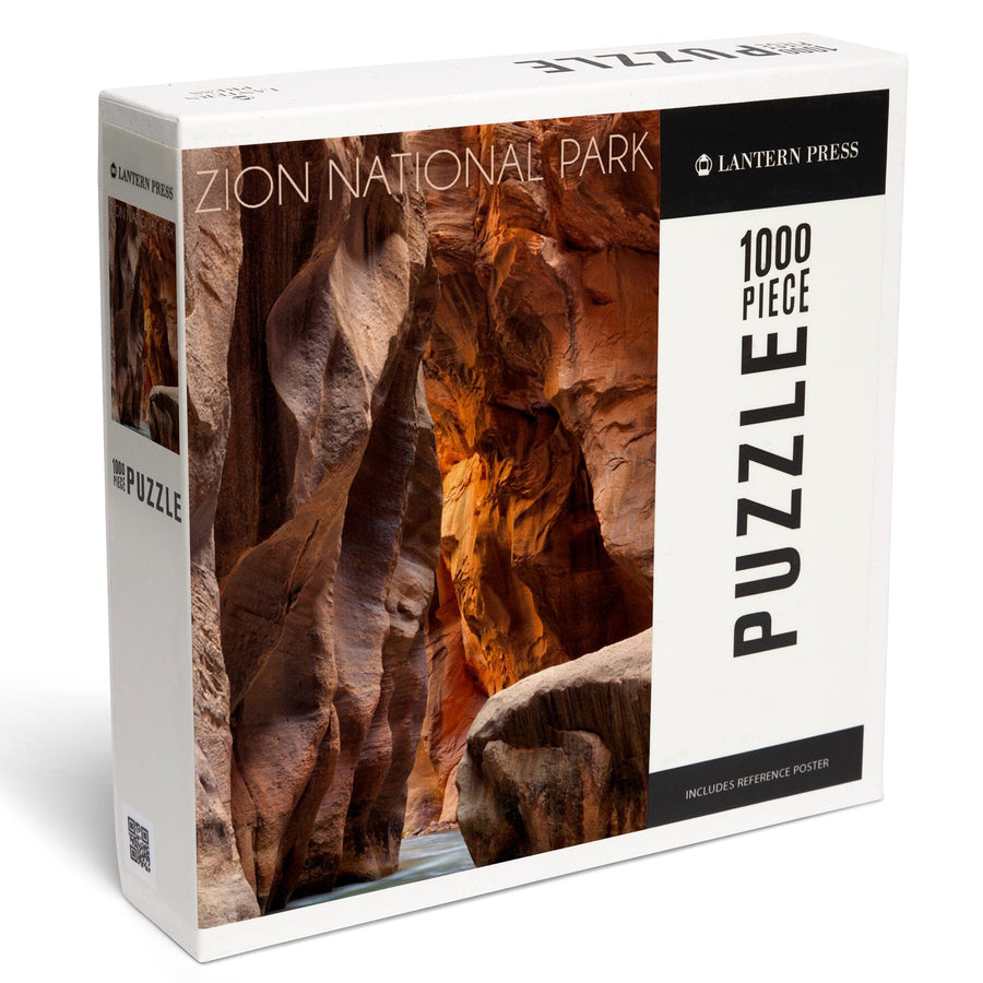 Zion National Park, Utah, Slot Canyon, Jigsaw Puzzle Puzzle Lantern Press 