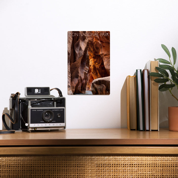 Zion National Park, Utah, Slot Canyon, Metal Signs Metal Lantern Press 