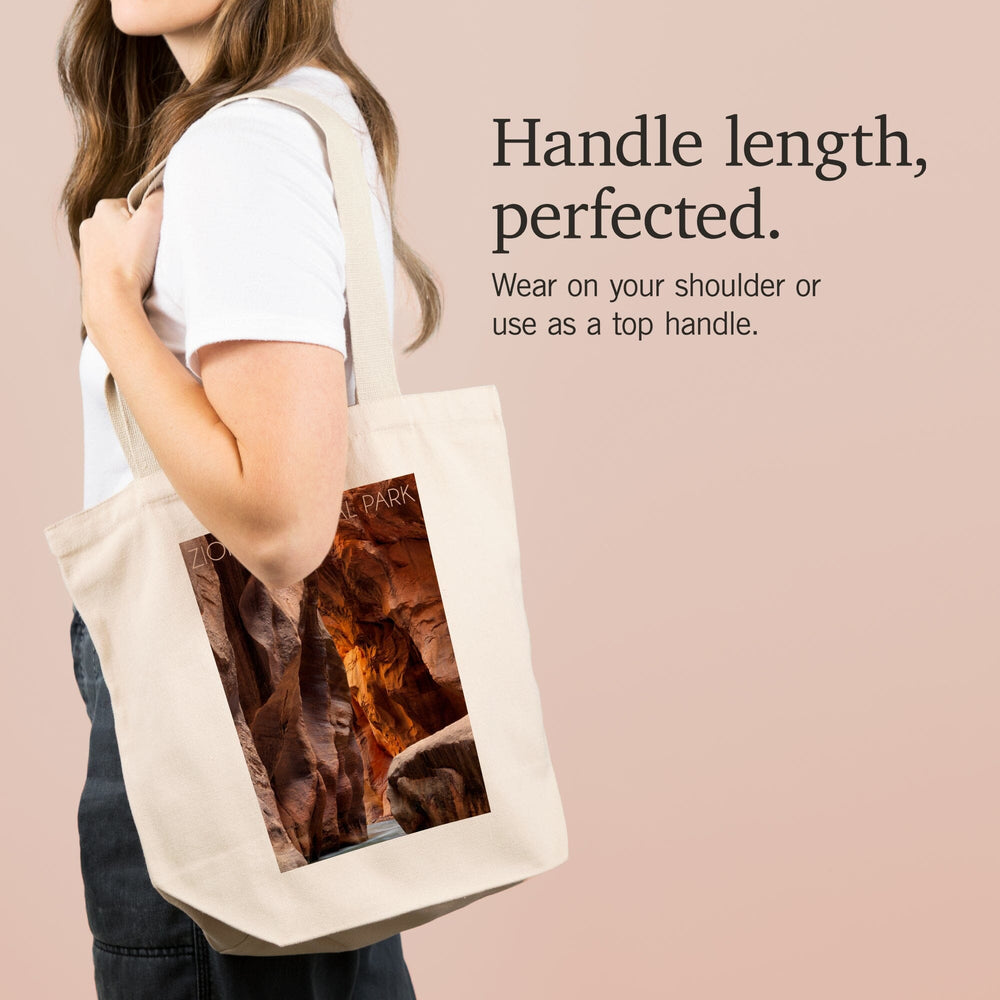 Zion National Park, Utah, Slot Canyon, Tote Bag Totes Lantern Press 