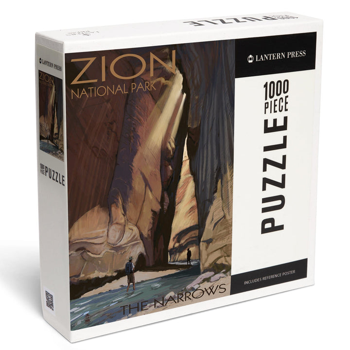 Zion National Park, Utah, The Narrows, Jigsaw Puzzle Puzzle Lantern Press 