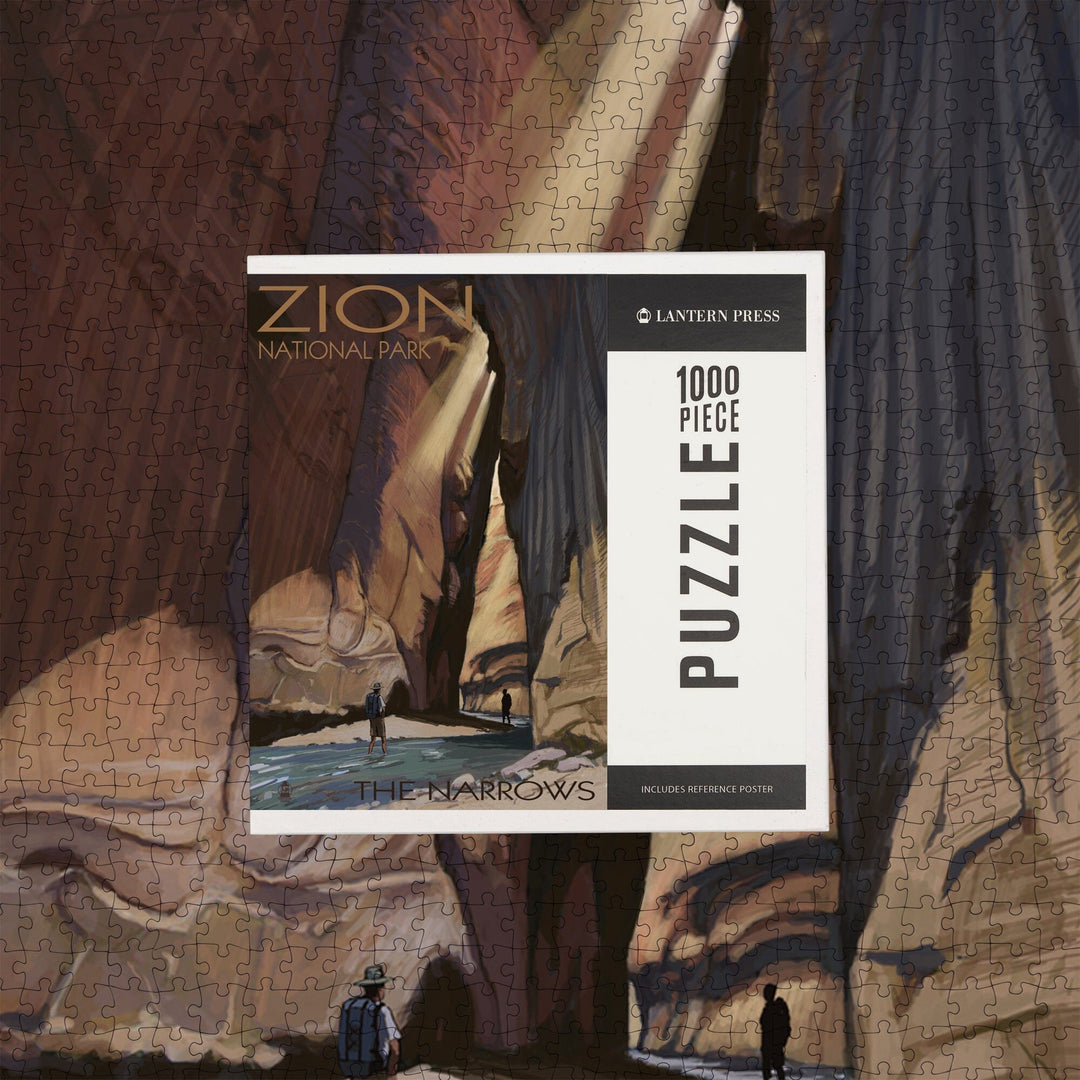 Zion National Park, Utah, The Narrows, Jigsaw Puzzle Puzzle Lantern Press 