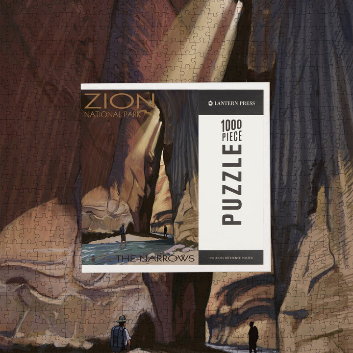 Zion National Park, Utah, The Narrows, Jigsaw Puzzle Puzzle Lantern Press 