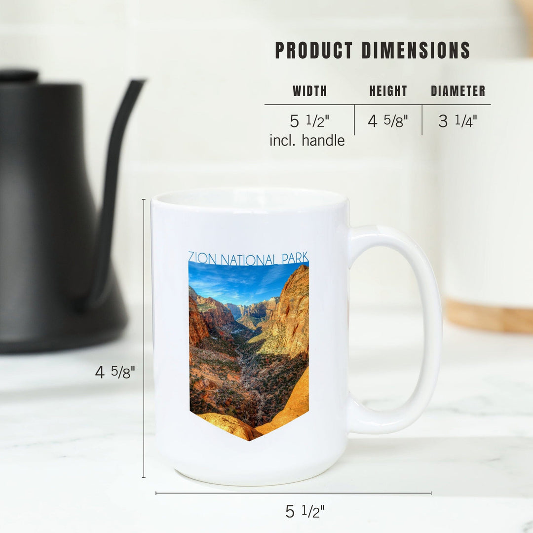 Zion National Park, Utah, The Subway, Contour, Ceramic Mug Mugs Lantern Press 