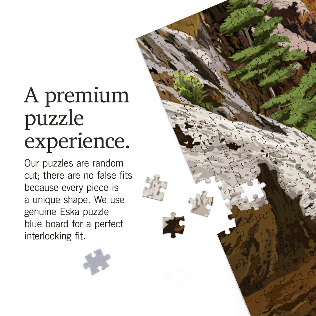 Zion National Park, Utah, The Subway, Jigsaw Puzzle Puzzle Lantern Press 