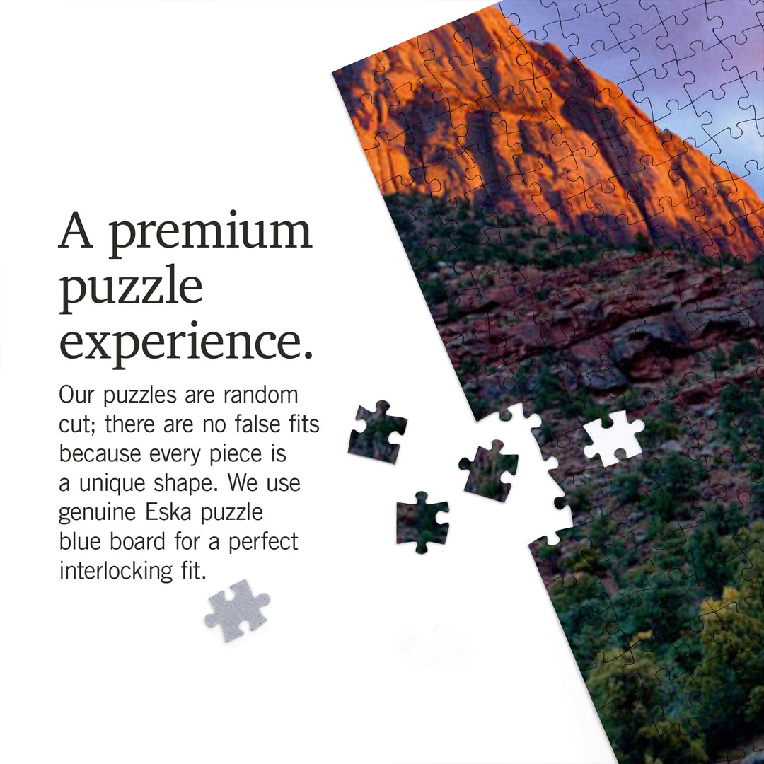 Zion National Park, Utah, The Watchman, Jigsaw Puzzle Puzzle Lantern Press 