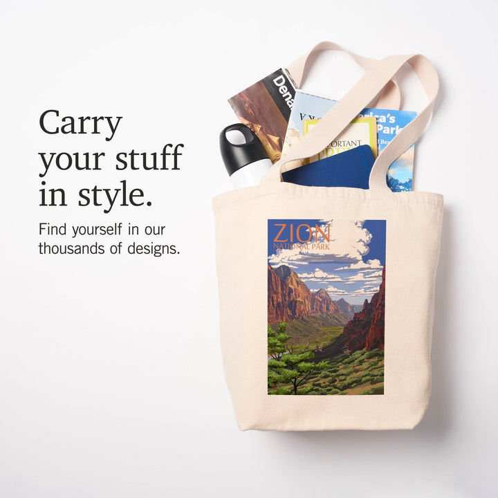 Zion National Park, Utah, Tote Bag Totes Lantern Press 