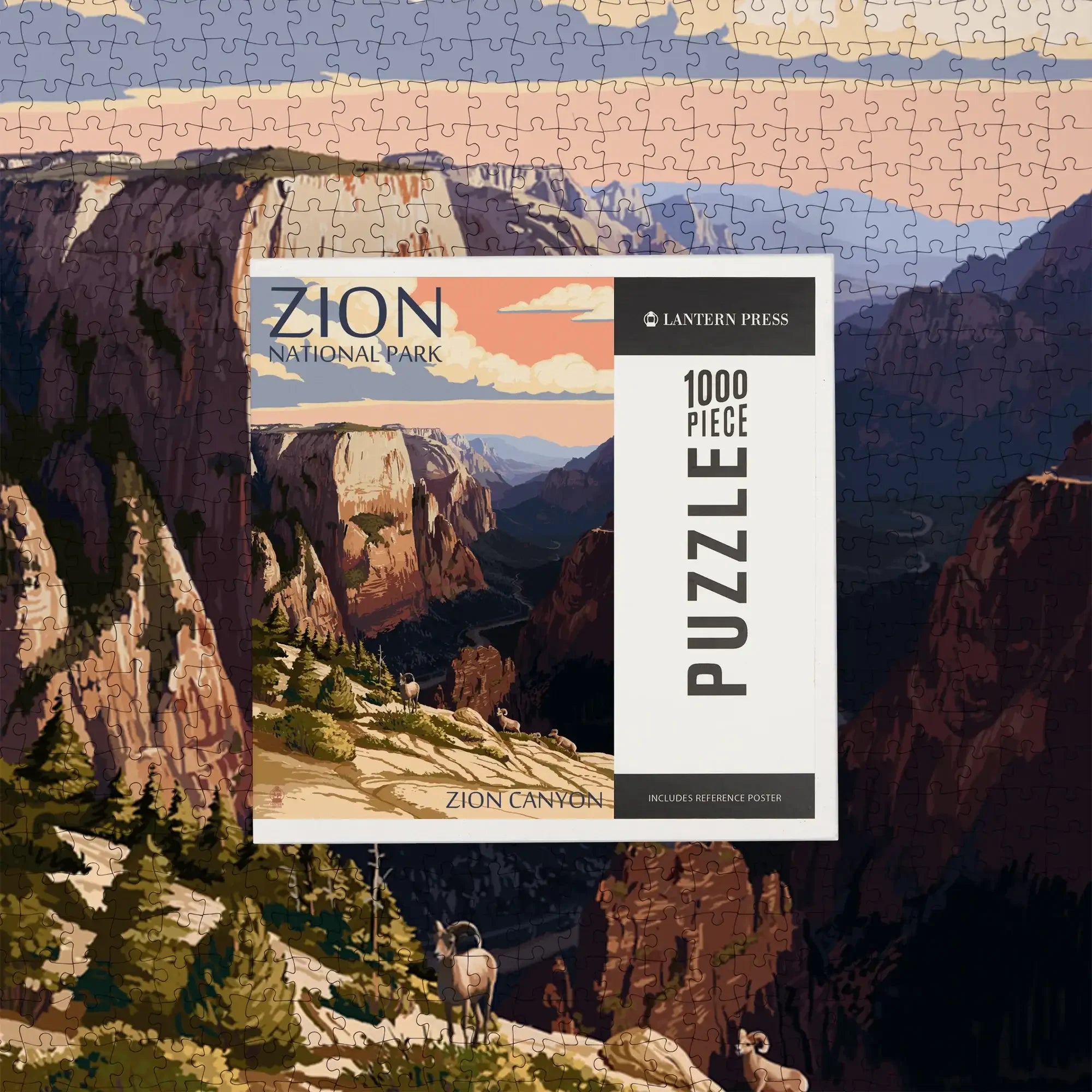Zion National Park, Utah, Zion Canyon Sunset, 1000 piece jigsaw