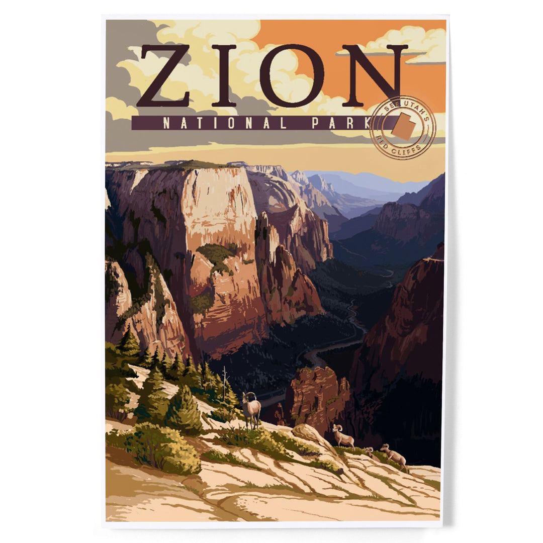 Zion National Park Tee Vintage Mountain Sunset Gift Zion National Park Tee Vintage Mountain Sunset Gift