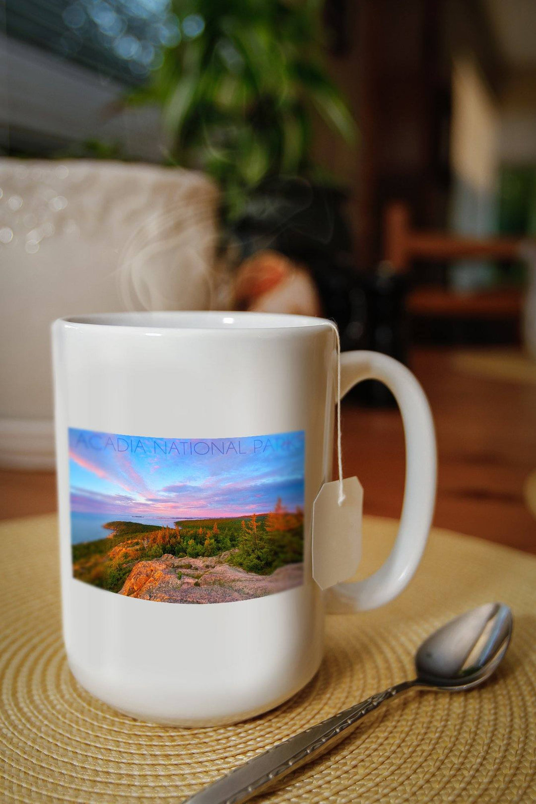 Acadia National Park, Maine, Cadillac Mountain, Lantern Press Photography, Ceramic Mug Lifestyle-Mug Lantern Press 