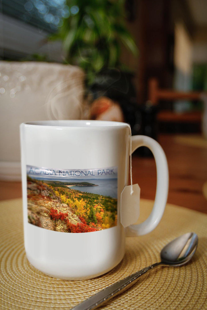 Acadia National Park, Maine, Fall Scenery, Lantern Press Photography, Ceramic Mug Lifestyle-Mug Lantern Press 