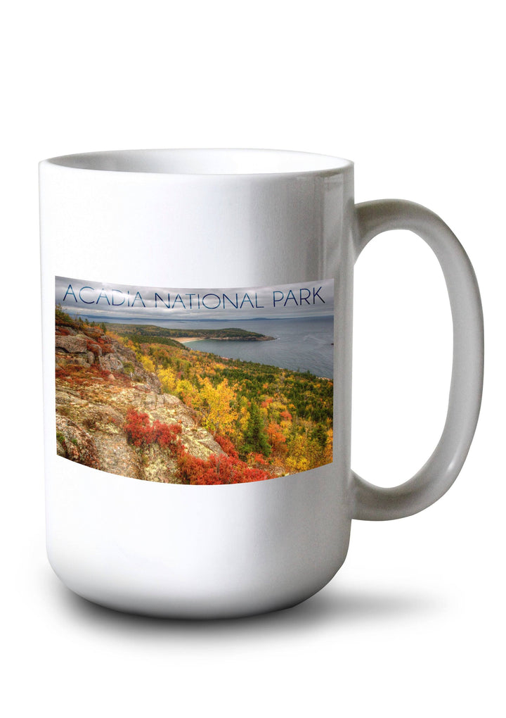 Acadia National Park, Maine, Fall Scenery, Lantern Press Photography, Ceramic Mug Lifestyle-Mug Lantern Press 