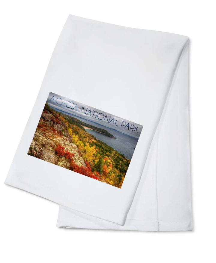 Acadia National Park, Maine, Fall Scenery, Lantern Press Photography, Towels and Aprons Kitchen Lantern Press Cotton Towel 