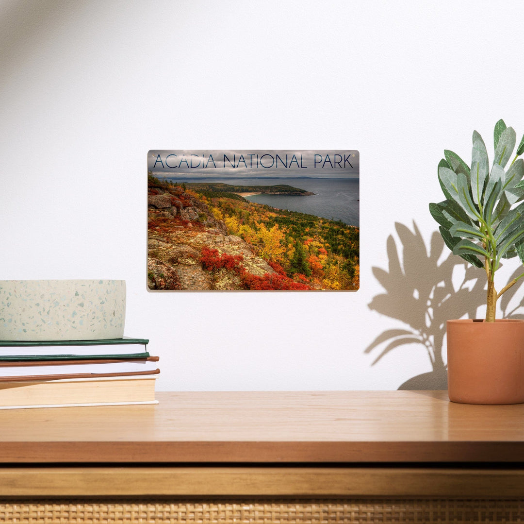 Acadia National Park, Maine, Fall Scenery, Lantern Press Photography, Wood Signs and Postcards Wood Lantern Press 