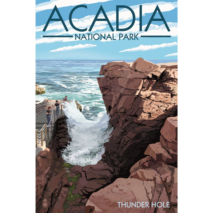 Acadia National Park, Maine, Thunder Hole Day, Lantern Press Artwork, Ceramic Mug Lifestyle-Mug Lantern Press 
