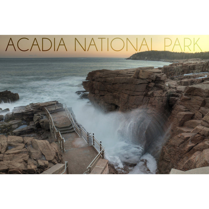 Acadia National Park, Maine, Thunder Hole, Lantern Press Photography, Ceramic Mug Lifestyle-Mug Lantern Press 