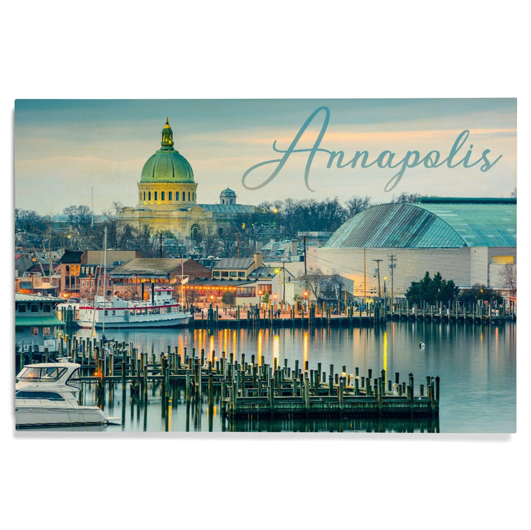 Annapolis, Maryland, Marina, Lantern Press Photography, Wood Signs and Postcards Wood Lantern Press 