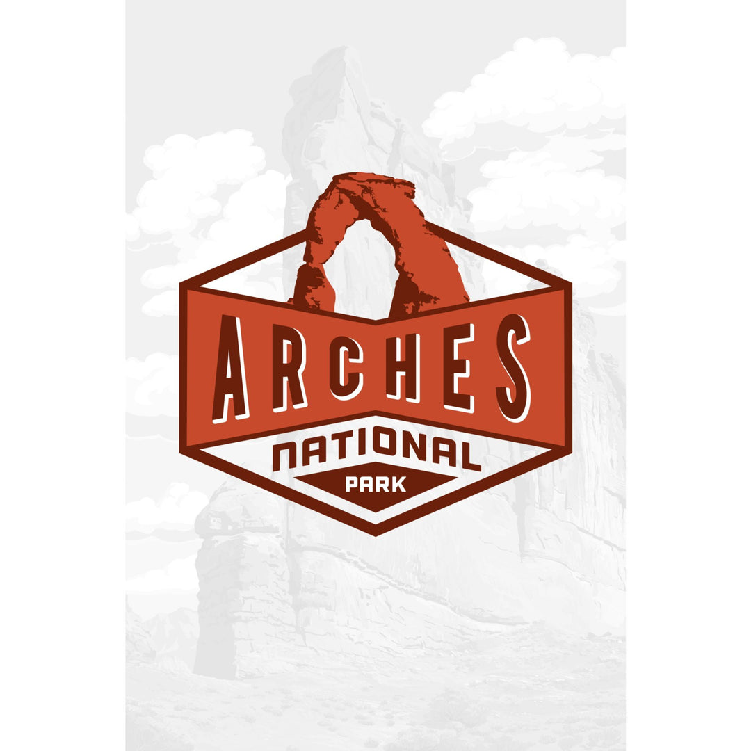 Arches National Park, Utah, Contour, Towels and Aprons Kitchen Lantern Press 