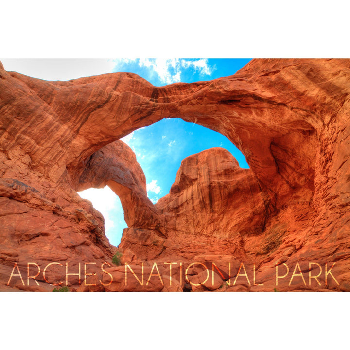 Arches National Park, Utah, Daytime Blue Sky, Lantern Press Photography, Ceramic Mug Lifestyle-Mug Lantern Press 