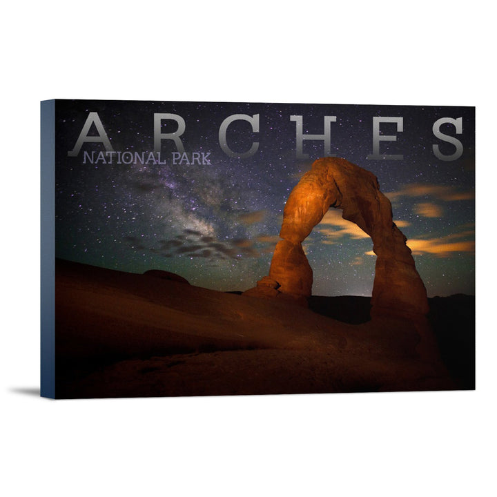 Arches National Park, Utah, Delicate Arch, Lantern Press Photography, Stretched Canvas Canvas Lantern Press 12x18 Stretched Canvas 