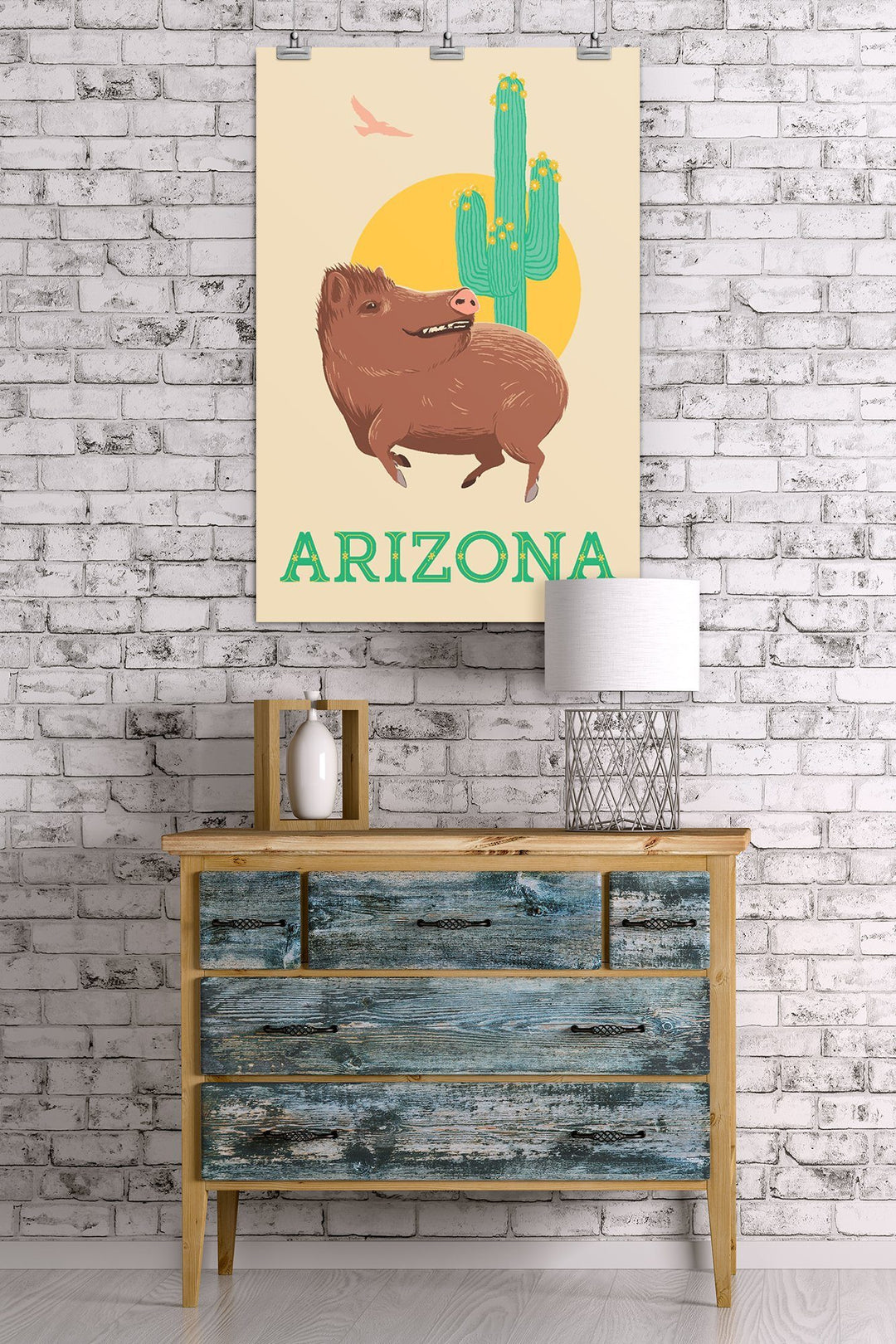 Arizona, Javelina, Lantern Press Artwork, Art Prints and Metal Signs Art Lantern Press 