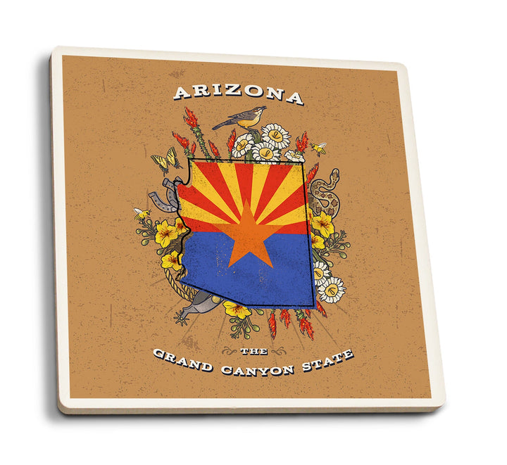 Arizona, Treasure Trove, State Series Coasters Lantern Press 