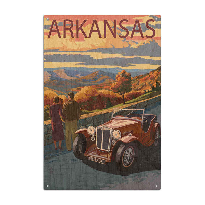 Arkansas, Outlook & Sunset Scene, Lantern Press Artwork, Wood Signs and Postcards Wood Lantern Press 10 x 15 Wood Sign 