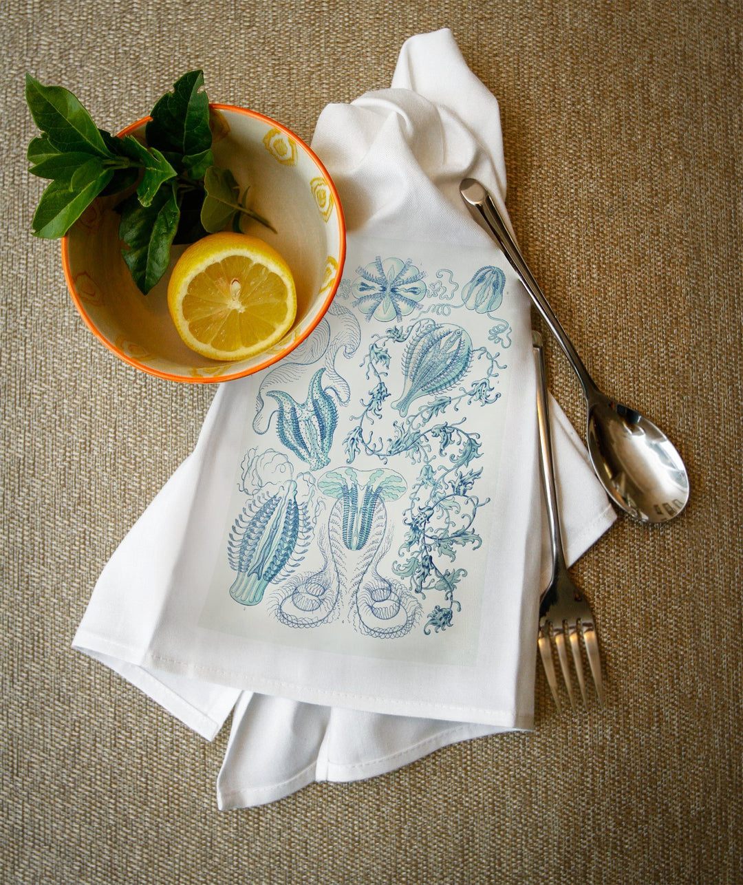 Art Forms of Nature, Ctenophorae, Ernst Haeckel Artwork, Towels and Aprons Kitchen Lantern Press 