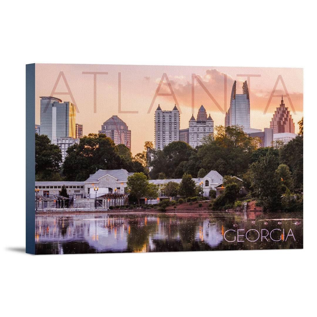 Atlanta, Georgia, Piedmont Park, Lantern Press Photography, Stretched Canvas Canvas Lantern Press 12x18 Stretched Canvas 