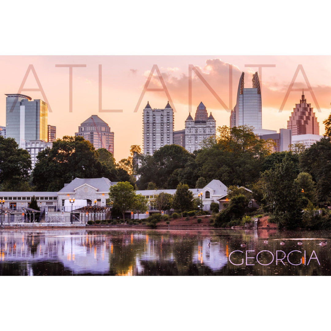 Atlanta, Georgia, Piedmont Park, Lantern Press Photography, Stretched Canvas Canvas Lantern Press 