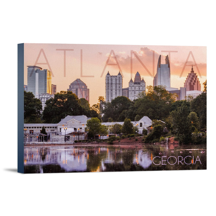 Atlanta, Georgia, Piedmont Park, Lantern Press Photography, Stretched Canvas Canvas Lantern Press 16x24 Stretched Canvas 