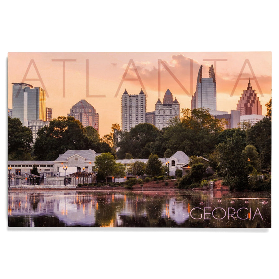 Atlanta, Georgia, Piedmont Park, Lantern Press Photography, Wood Signs and Postcards Wood Lantern Press 