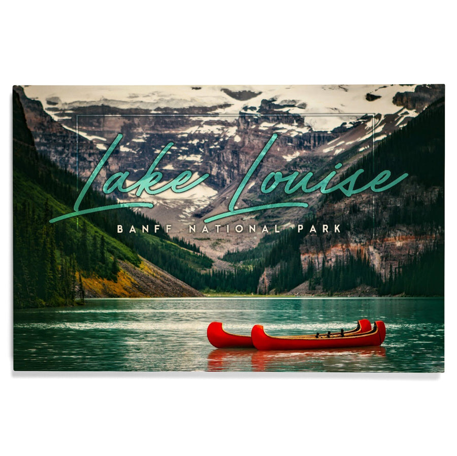 Banff National Park, Canada, Lake Louise, Big Type, Photography, Wood Signs and Postcards Wood Lantern Press 