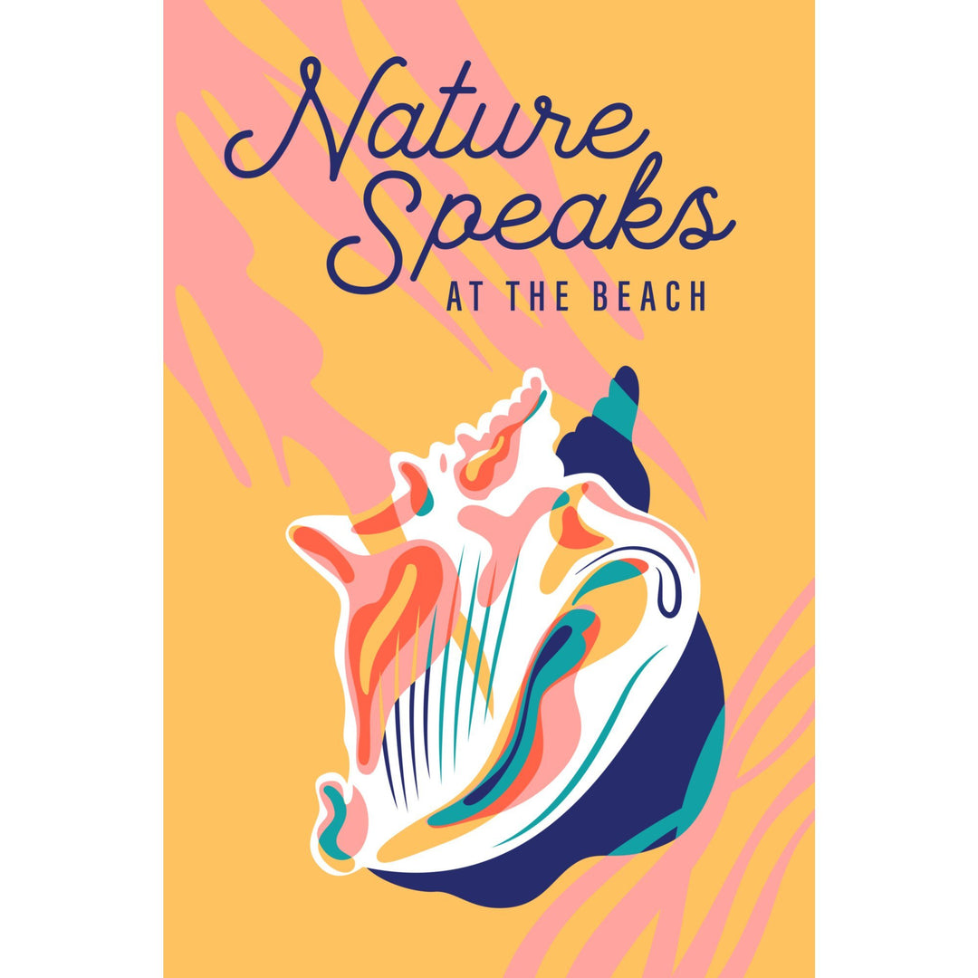 Beach Bliss Collection, Beach Shell, Nature Speaks at the Beach, Towels and Aprons Kitchen Lantern Press 