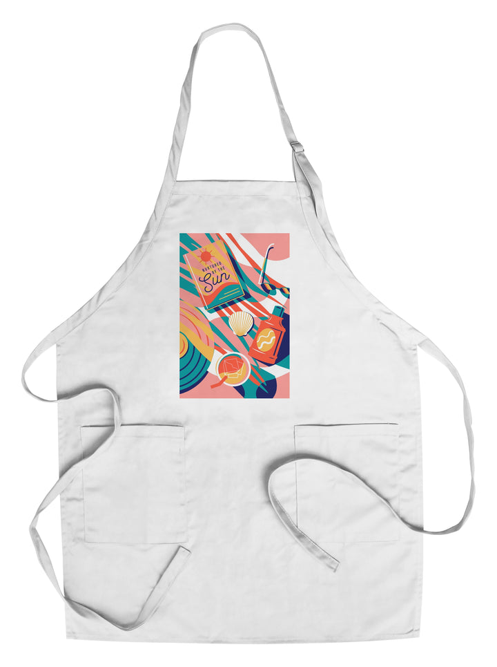Beach Bliss Collection, Beach Towel, Nurtured By The Sun, Towels and Aprons Kitchen Lantern Press Chef's Apron 