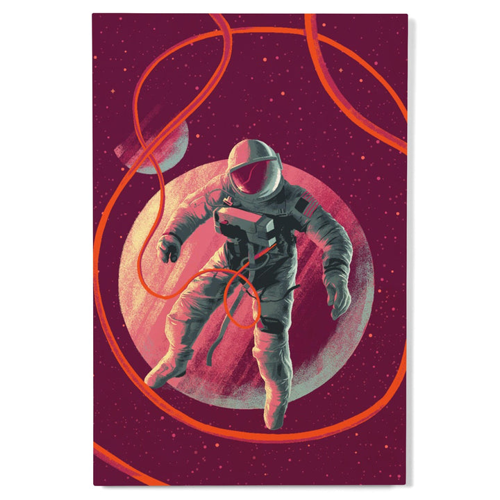 Because, Science Collection, Floating Astronaut, Wood Signs and Postcards Wood Lantern Press 