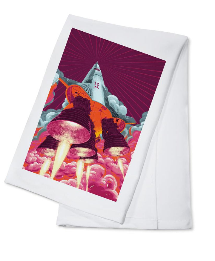 Because, Science Collection, Rocket Launch, Towels and Aprons Kitchen Lantern Press Cotton Towel 