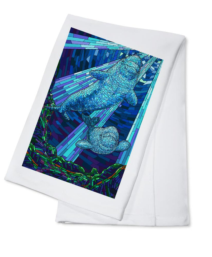 Beluga, Mosaic, Lantern Press Artwork, Towels and Aprons Kitchen Lantern Press 