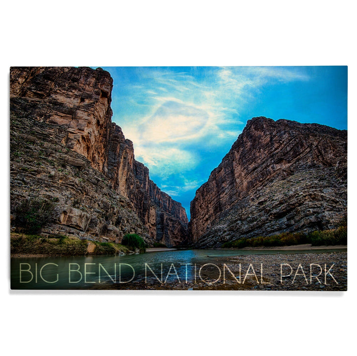 Big Bend National Park, Texas, Rio Grande River, Lantern Press Photography, Wood Signs and Postcards Wood Lantern Press 