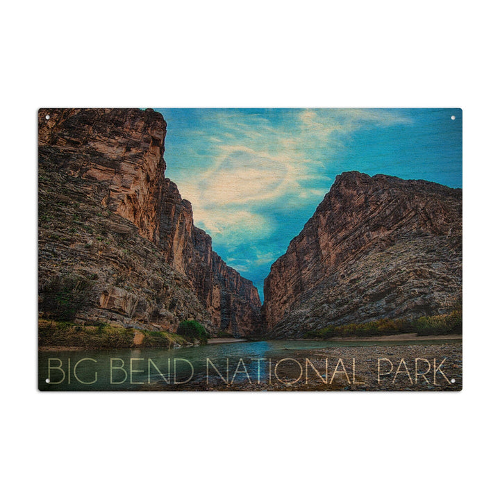 Big Bend National Park, Texas, Rio Grande River, Lantern Press Photography, Wood Signs and Postcards Wood Lantern Press 6x9 Wood Sign 