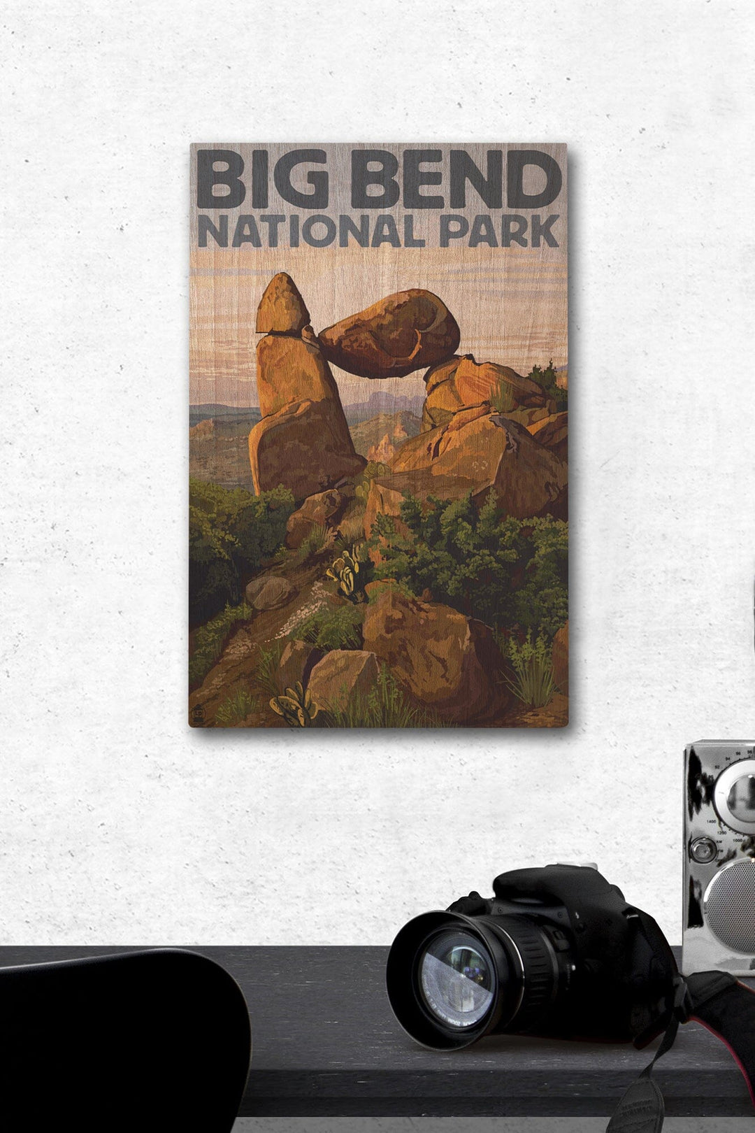 Big Bend National Park, Texas, Rock Formation, Lantern Press Artwork, Wood Signs and Postcards Wood Lantern Press 12 x 18 Wood Gallery Print 