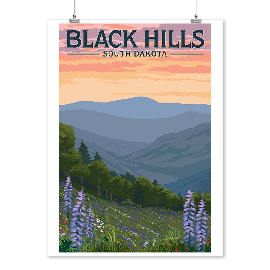 Black Hills, South Dakota, Spring Flowers, Lantern Press Artwork, Art Prints and Metal Signs Art Lantern Press 