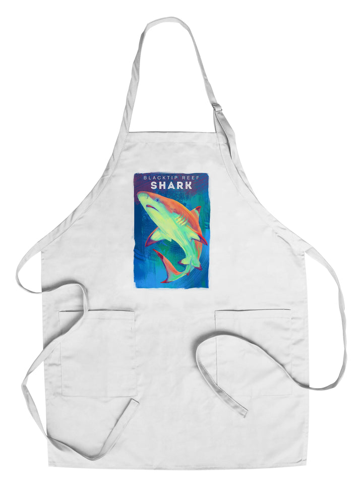 Blacktip Reef Shark, Vivid Series, Lantern Press Artwork, Towels and Aprons Kitchen Lantern Press Chef's Apron 