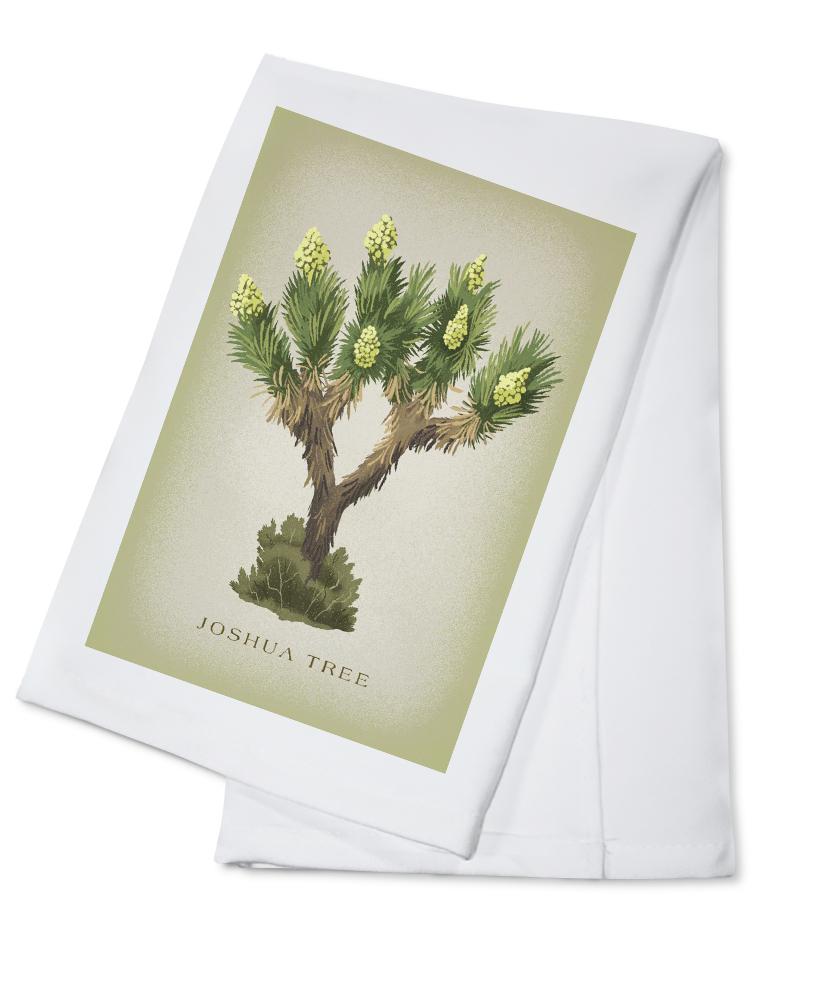 Blooming Joshua Tree, Vintage Flora, Lantern Press Artwork, Towels and Aprons Kitchen Lantern Press Cotton Towel 