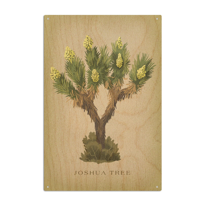 Blooming Joshua Tree, Vintage Flora, Lantern Press Artwork, Wood Signs and Postcards Wood Lantern Press 10 x 15 Wood Sign 